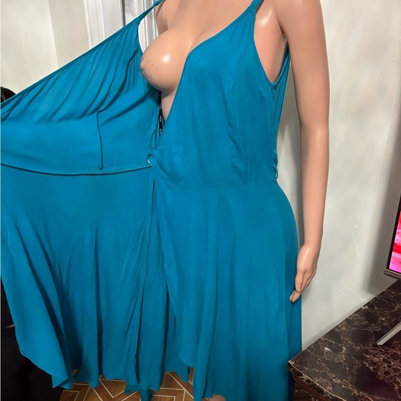 CITY CHIC Women’s Elegant Blue Wrap Dress - Picture 10 of 14